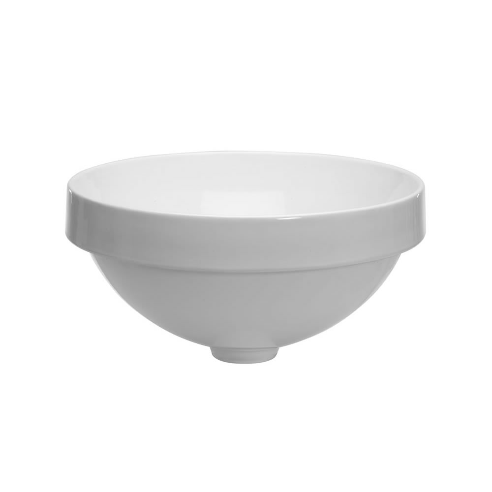 Nepi Inset basin 400Ø White O/Flow